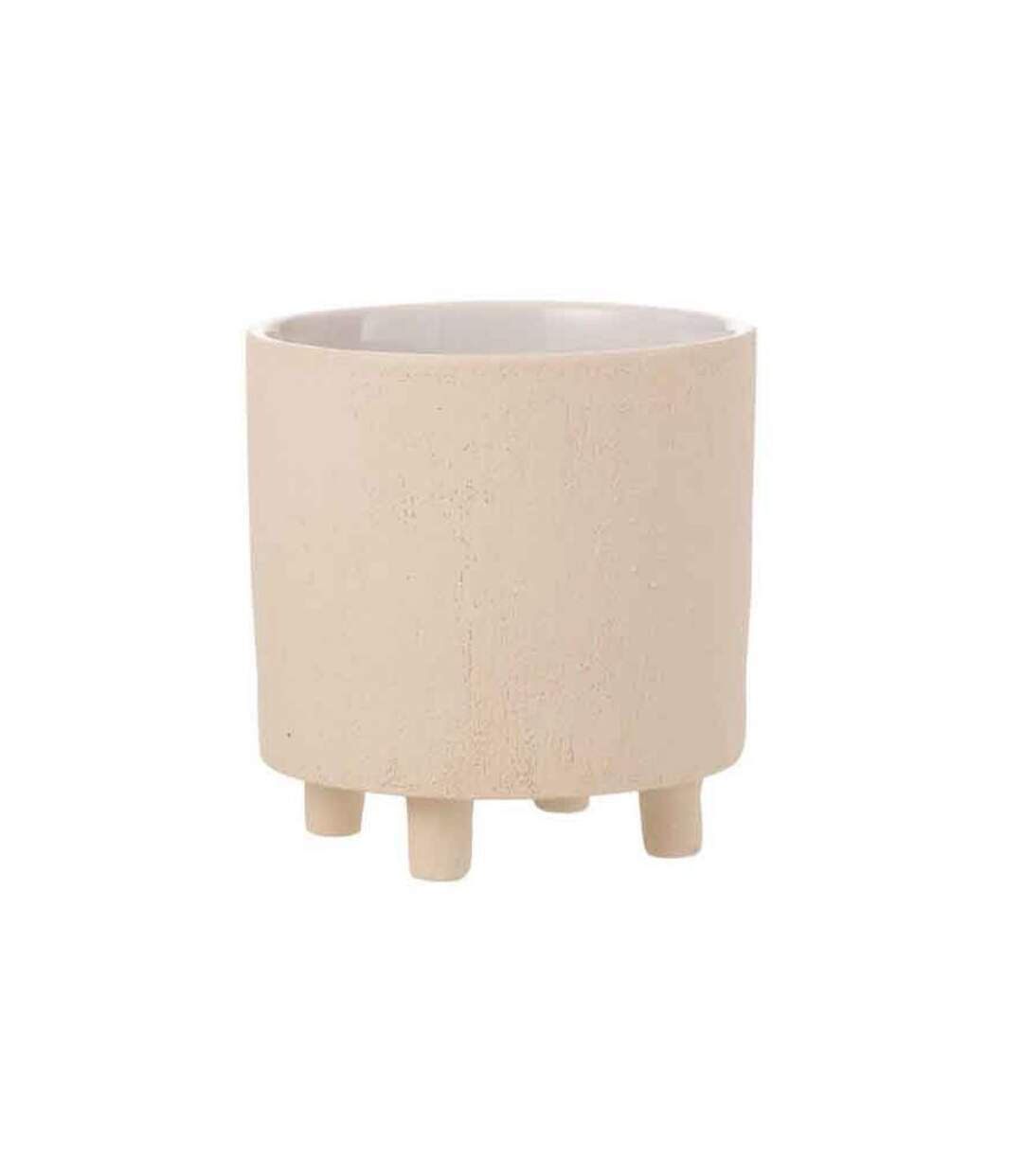 Paris Prix - Cache-pot Déco En Céramique sable 20cm Beige