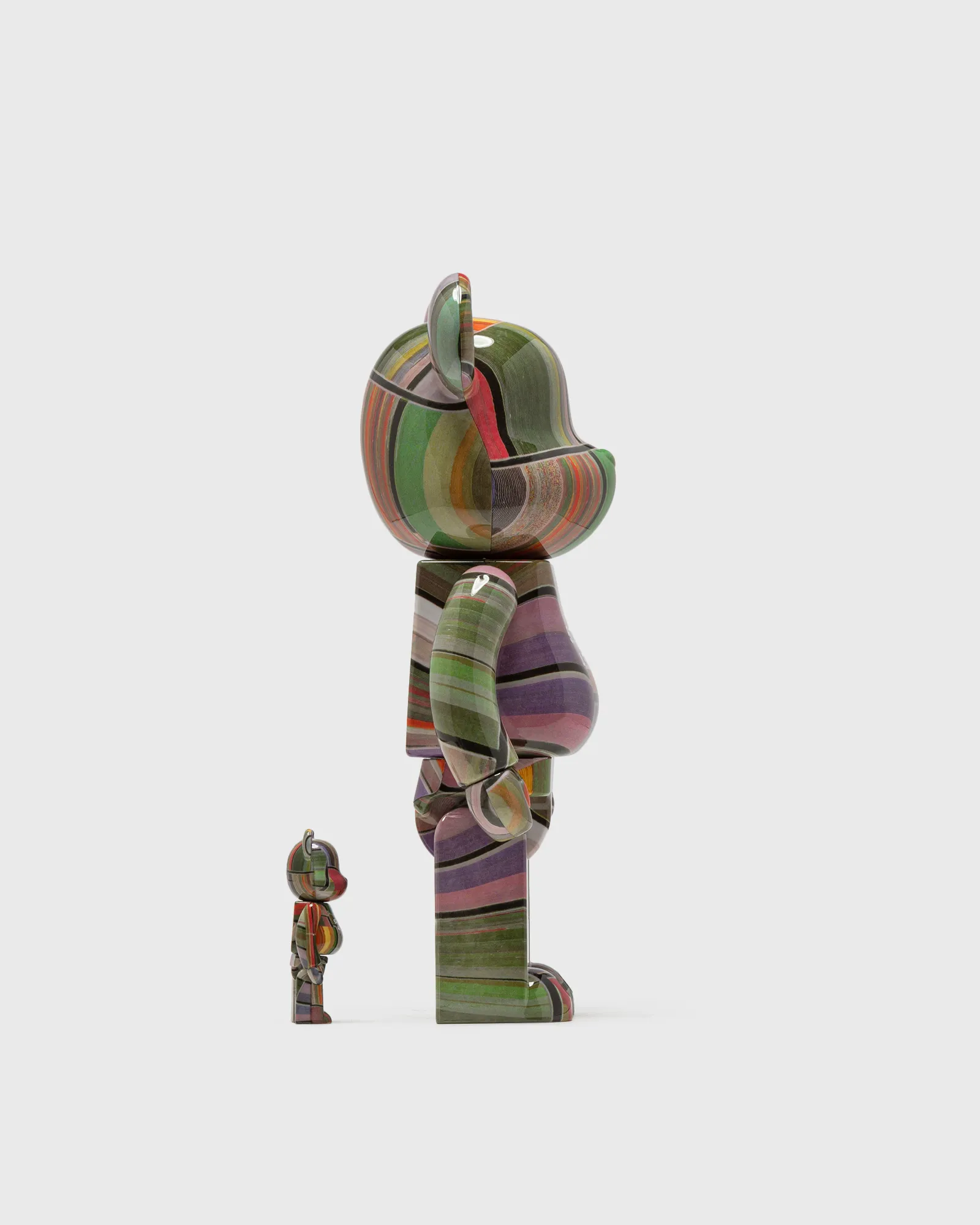 MEDICOM BEARBRICK 400% BENJAMIN GRANT OVERVIEW LISSE 2-PACK