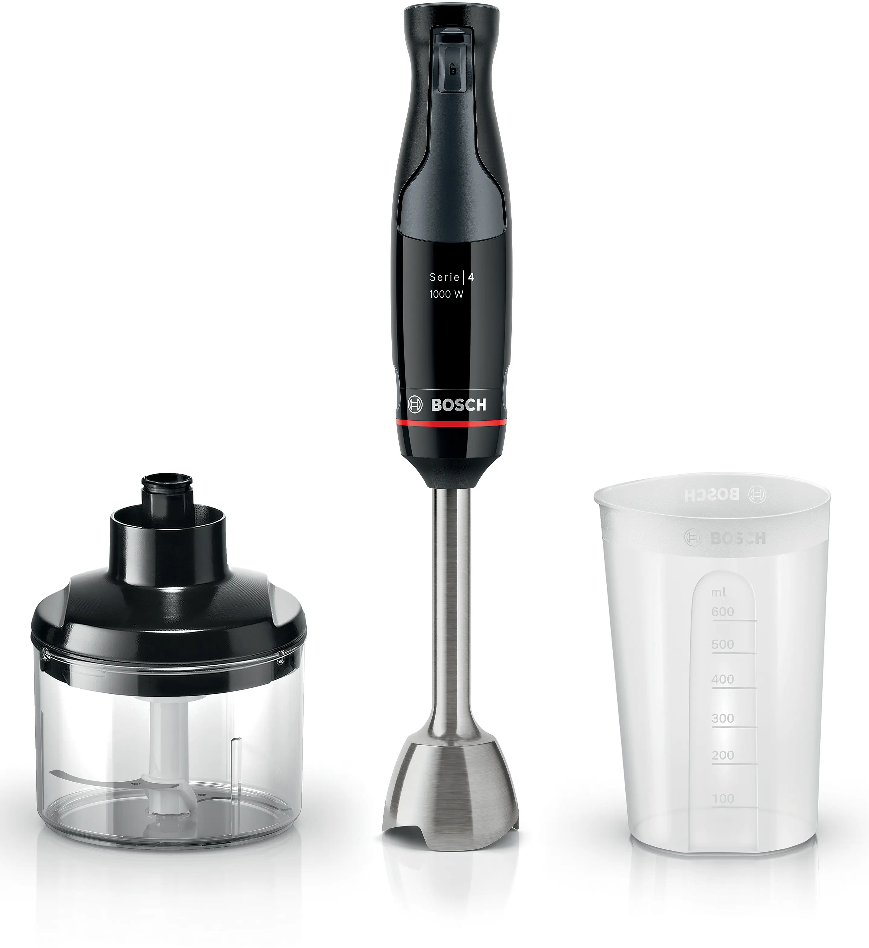 Serie 4 Staafmixer ErgoMaster 1000 W Zwart, Antraciet
