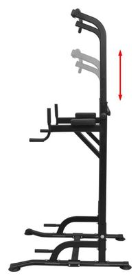 Tour de musculation 182 - 235 cm sport fitness noir 02_0000039