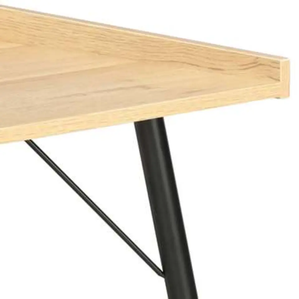 vidaXL - Computertafel - Zwart - Bewerkt hout