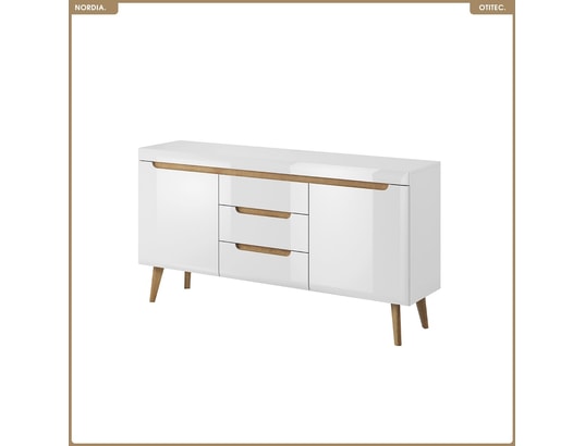 OTITEC - Commode - l.160 x h.83 x p.40 cm - nordia - blanc