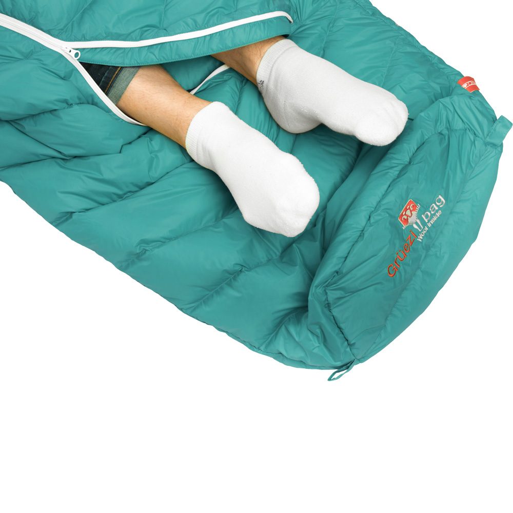 Grüezi Bag Biopod DownWool Extreme Light 175 Schlafsack viridian green