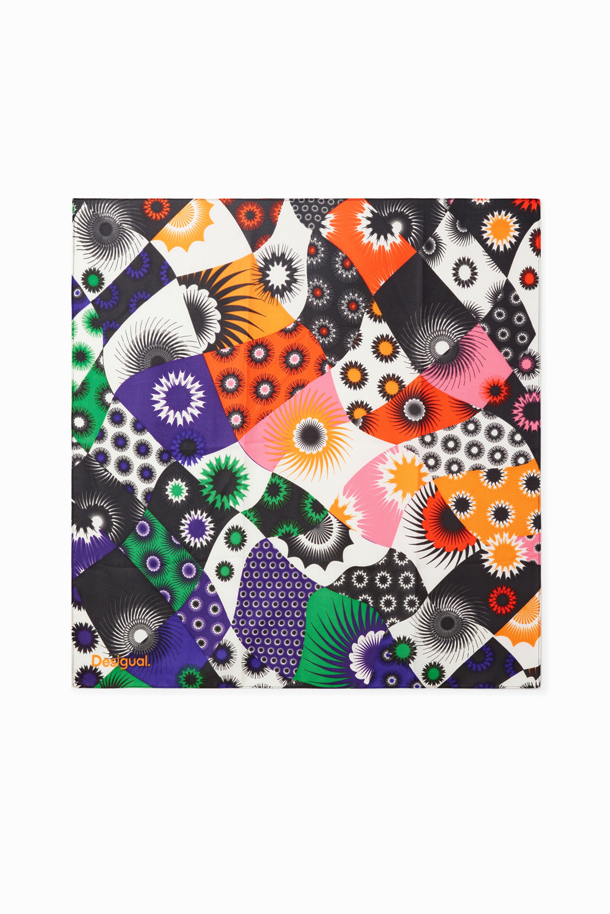 Foulard carré patchwork