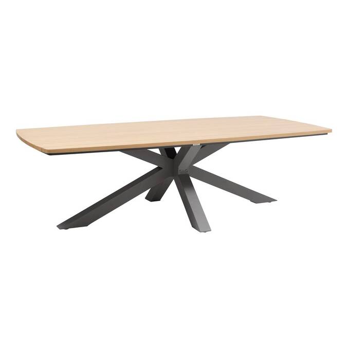 Table de jardin rectangulaire ORACLION Noix / Graphite