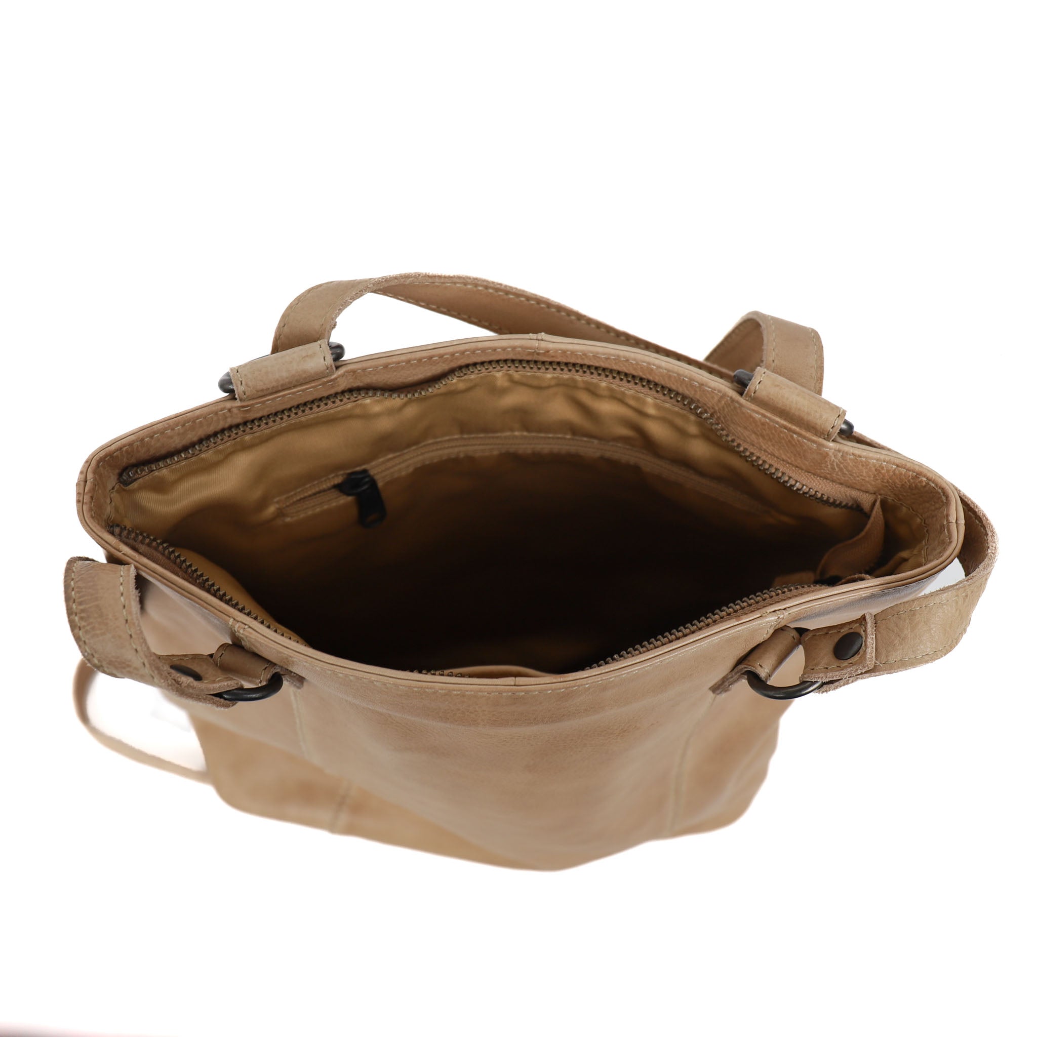 Rugzak/schoudertas 'Sandy' L beige BEIGE