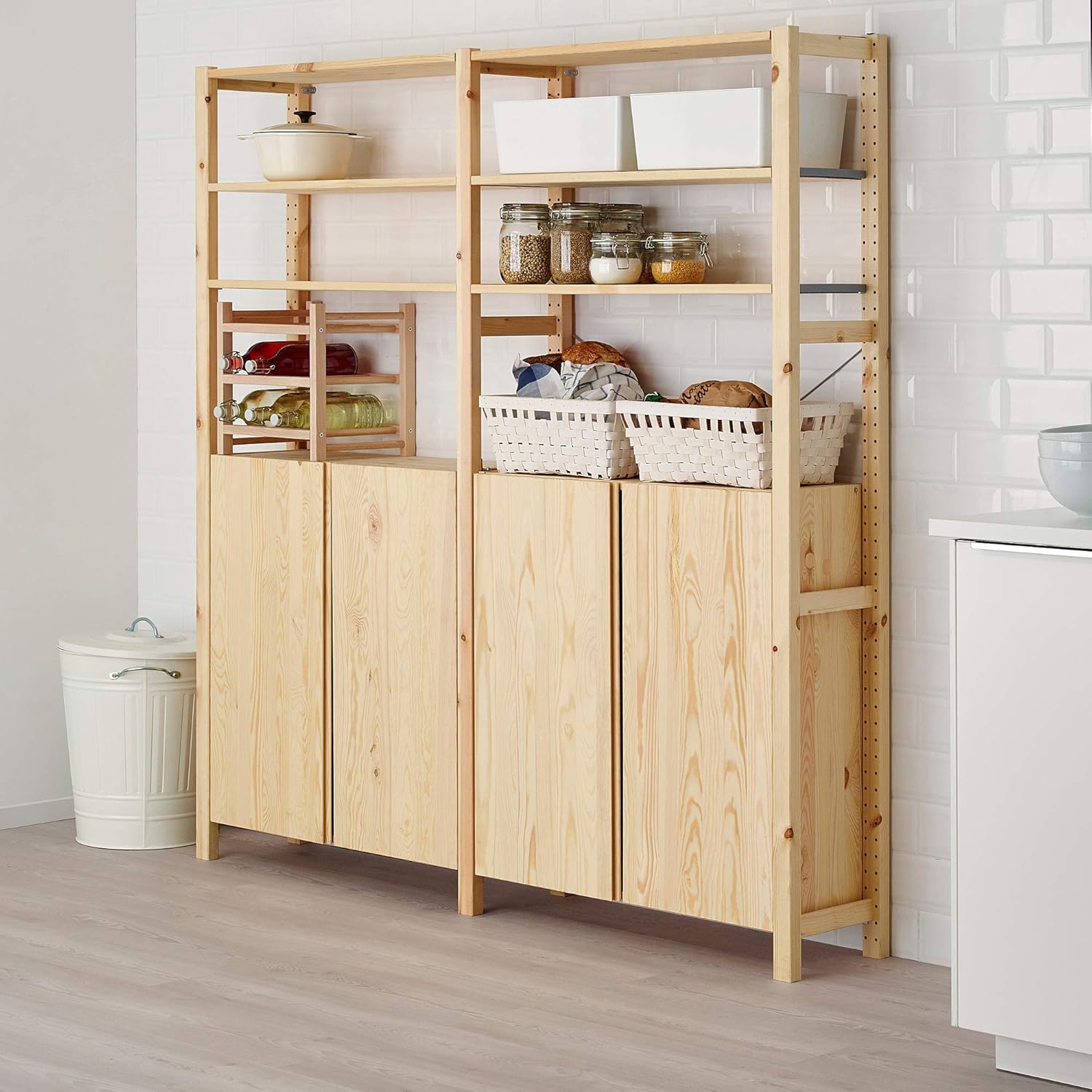 Ikea IVAR 2 Fächer/Regale/Schrank, 174x30x179cm, Kiefer