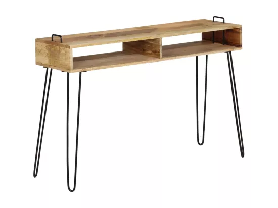 Table console Bois de manguier massif 115 x 35 x 76 cm