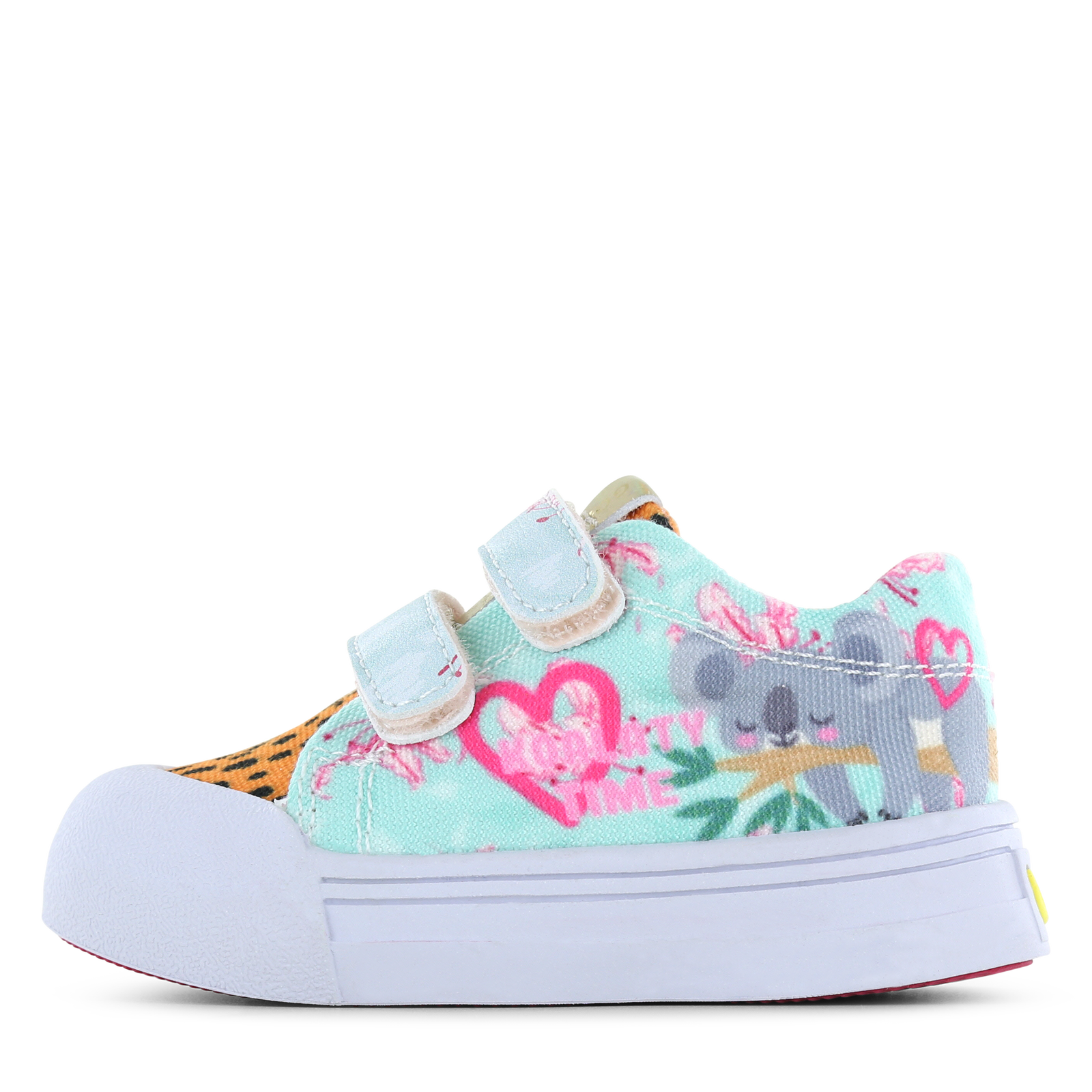 Go Bananas sneaker klittenband - Koala Canvas | Meisjes schoenen