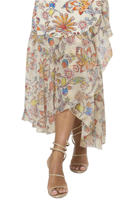 Tessa Koops beige dames jurk