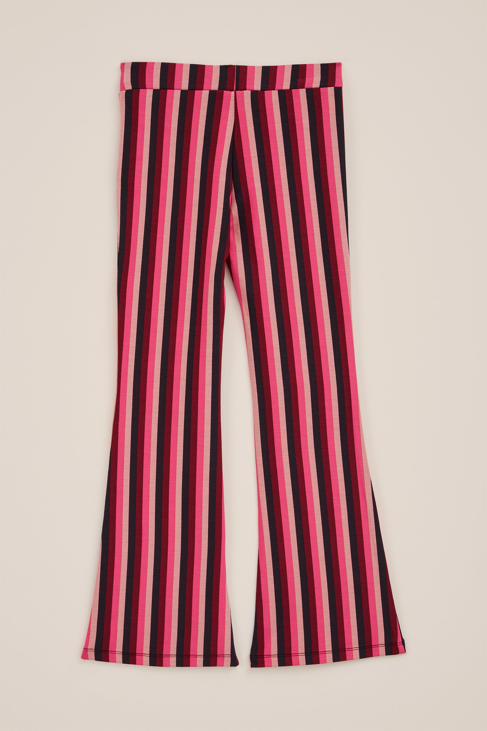 Meisjes flared legging met dessin WE Fashion Roze