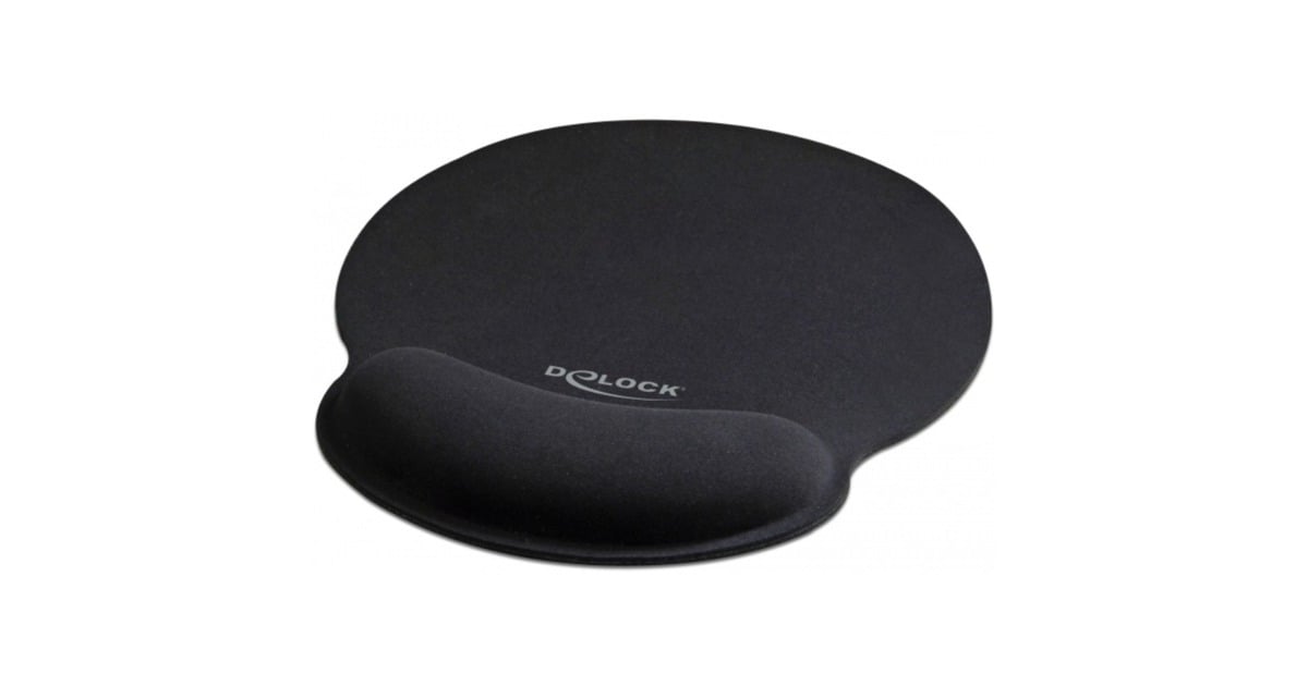 DeLOCKErgonomic Mouse pad  (Zwart)