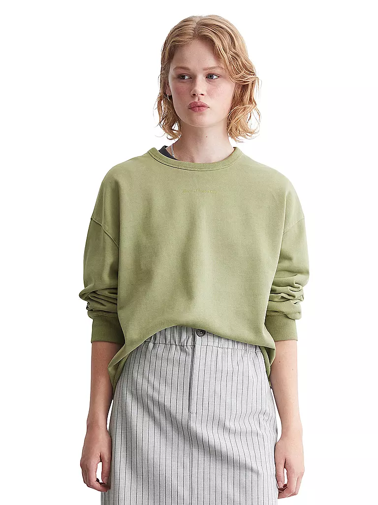 MARC O' POLO DENIM Sweater Oversized Fit grün