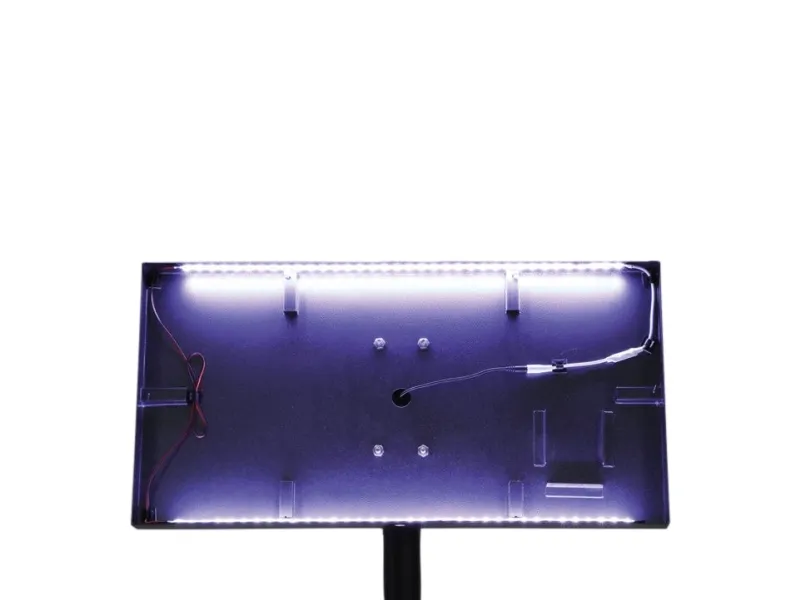Securit® 3xA4 COATED STEEL belyst informationsdisplay