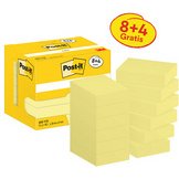 Bloc-notes adhésif, 127x76 mm, jaune, 16+4 gratuits