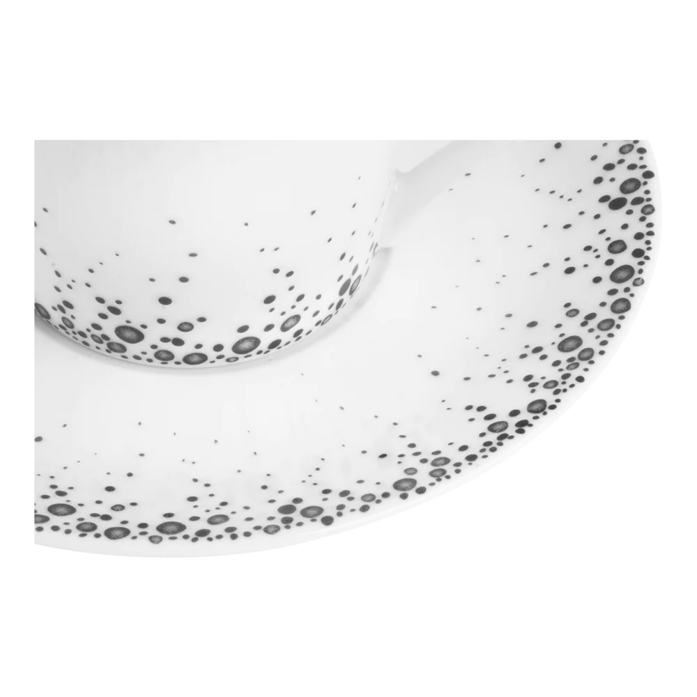 Tasses et sa sous-tasse Boréalis gris 12 cl (lot de 6) Table passion