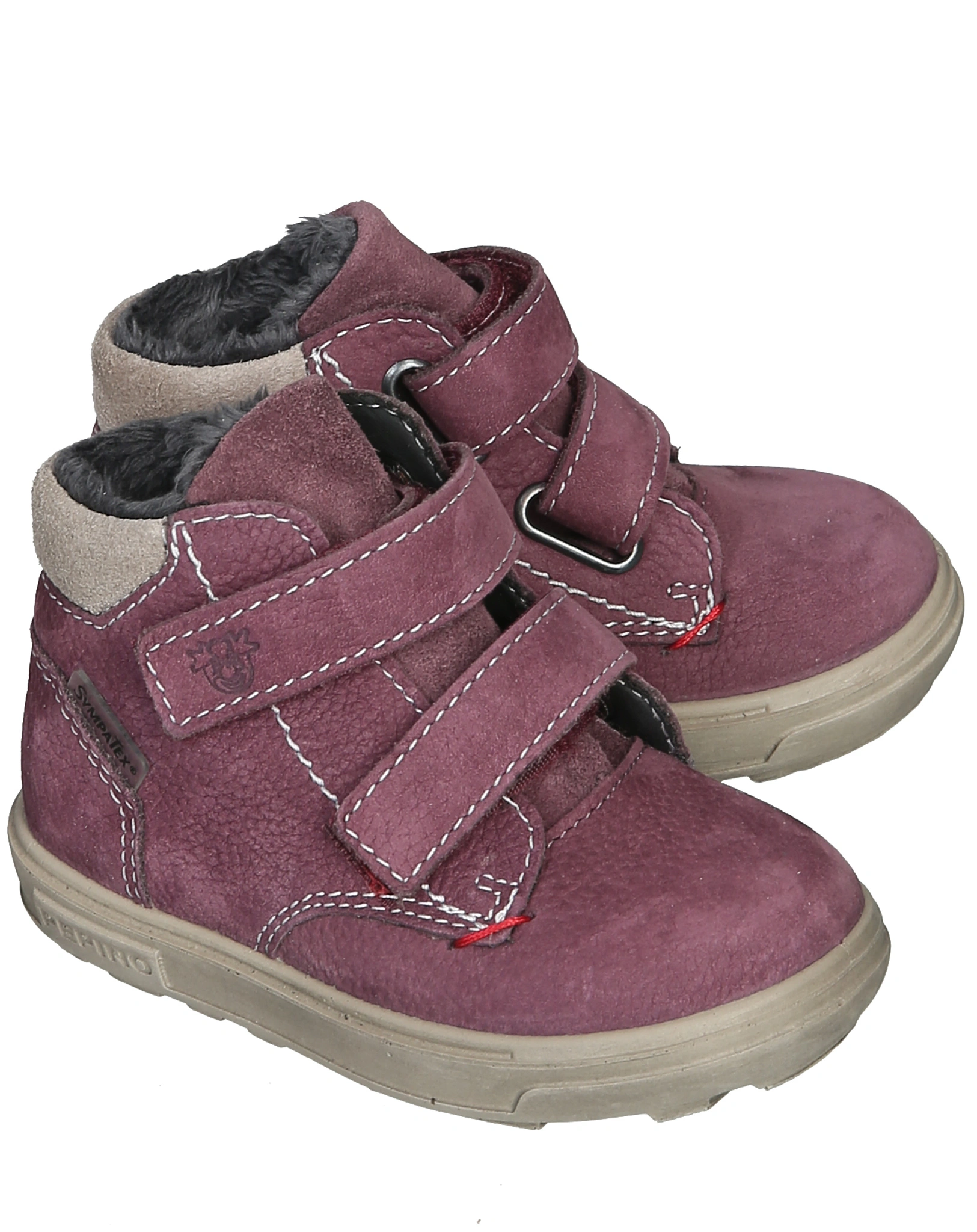 Klettschuhe ALEX gefüttert in pflaume