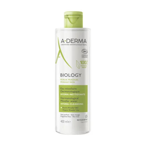 Biology Eau micellaire dermatologique hydra-nettoyante Bio 400 ml