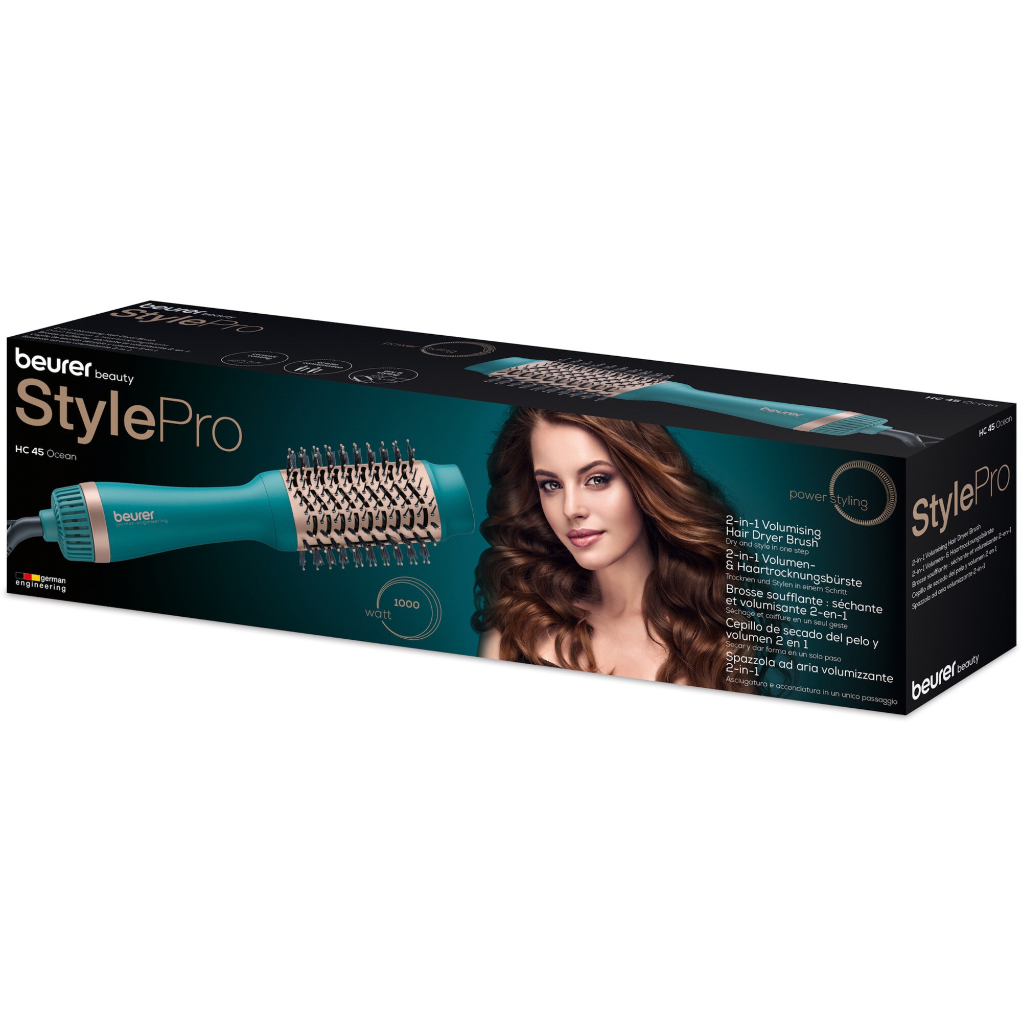 Beurer Haartrockner 2-in-1 Volumen & Haartrocknungsbürste HC 45