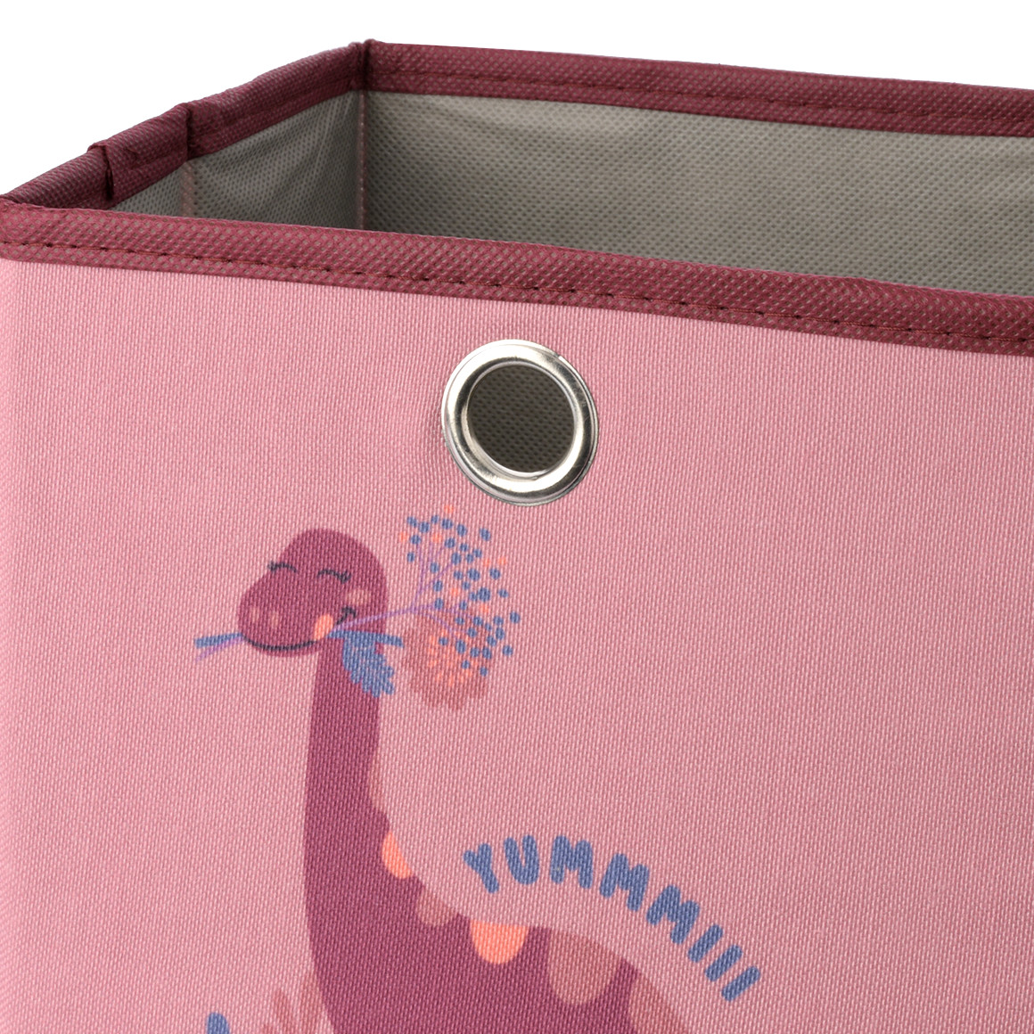 Topolino Kleine Aufbewahrungsbox mit Dino-Motiv dunkelrosa