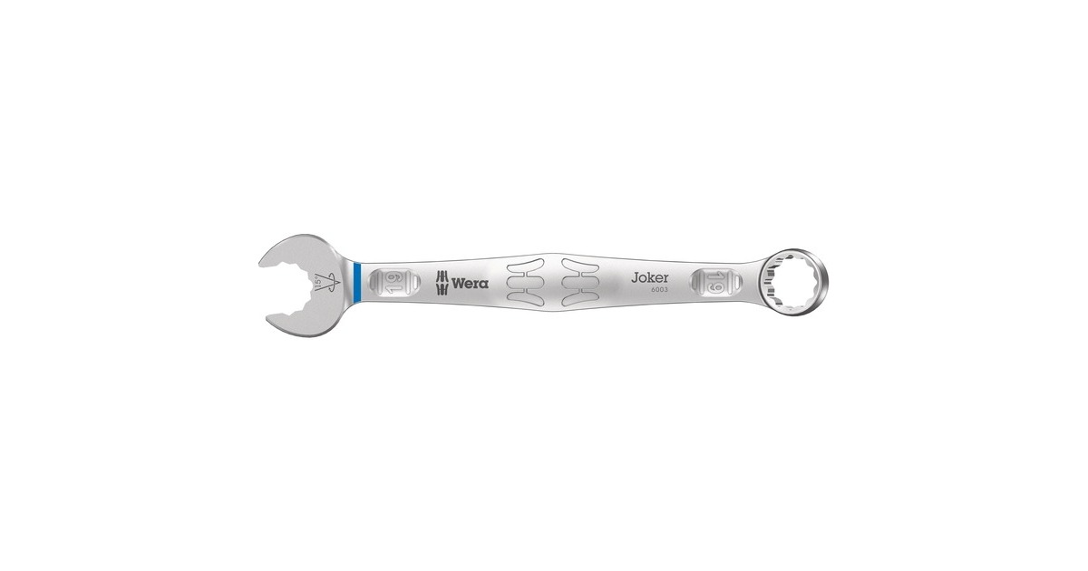 Wera9641 Magneetstrip 6003 Joker 2 ringsteeksleutelset moersleutel  (5‑delig)