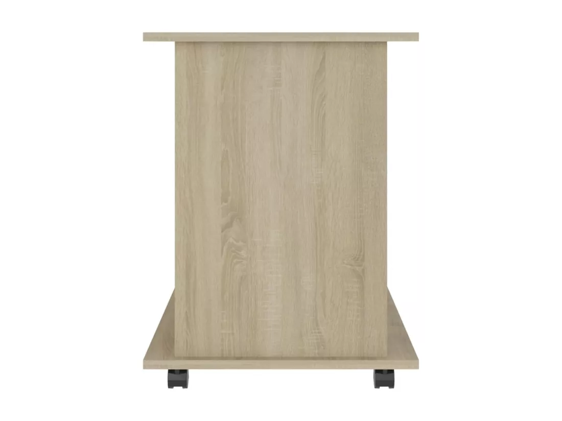 Armoire à roulettes Chêne sonoma 60x45x60 cm Bois d’ingénierie