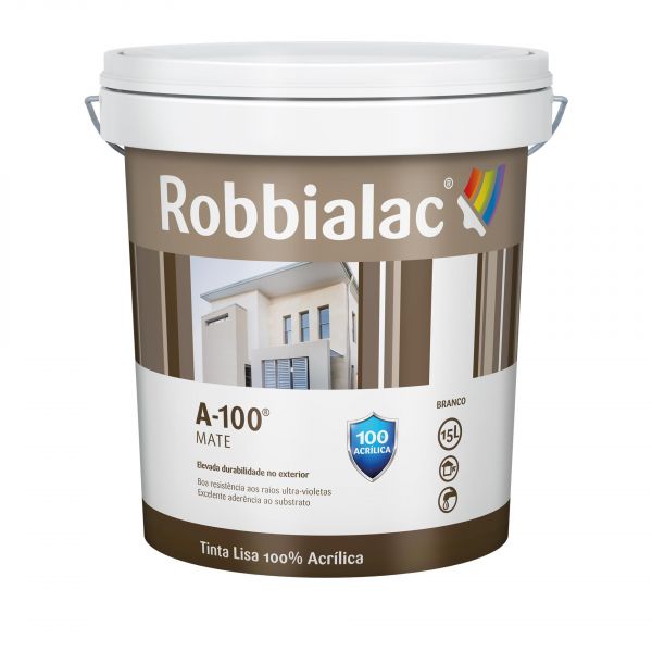 Robbialac Tinta de Exterior A-100 Branco 15L - 82567951