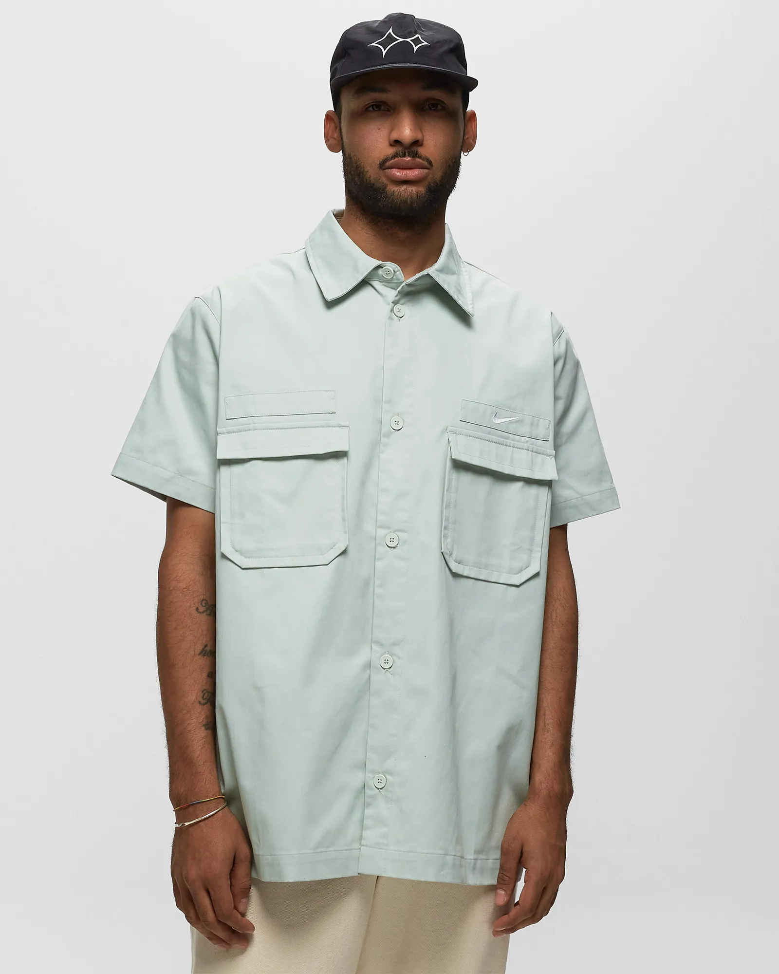 Nike Nike Life Woven Military S/S Button Down SHIRT