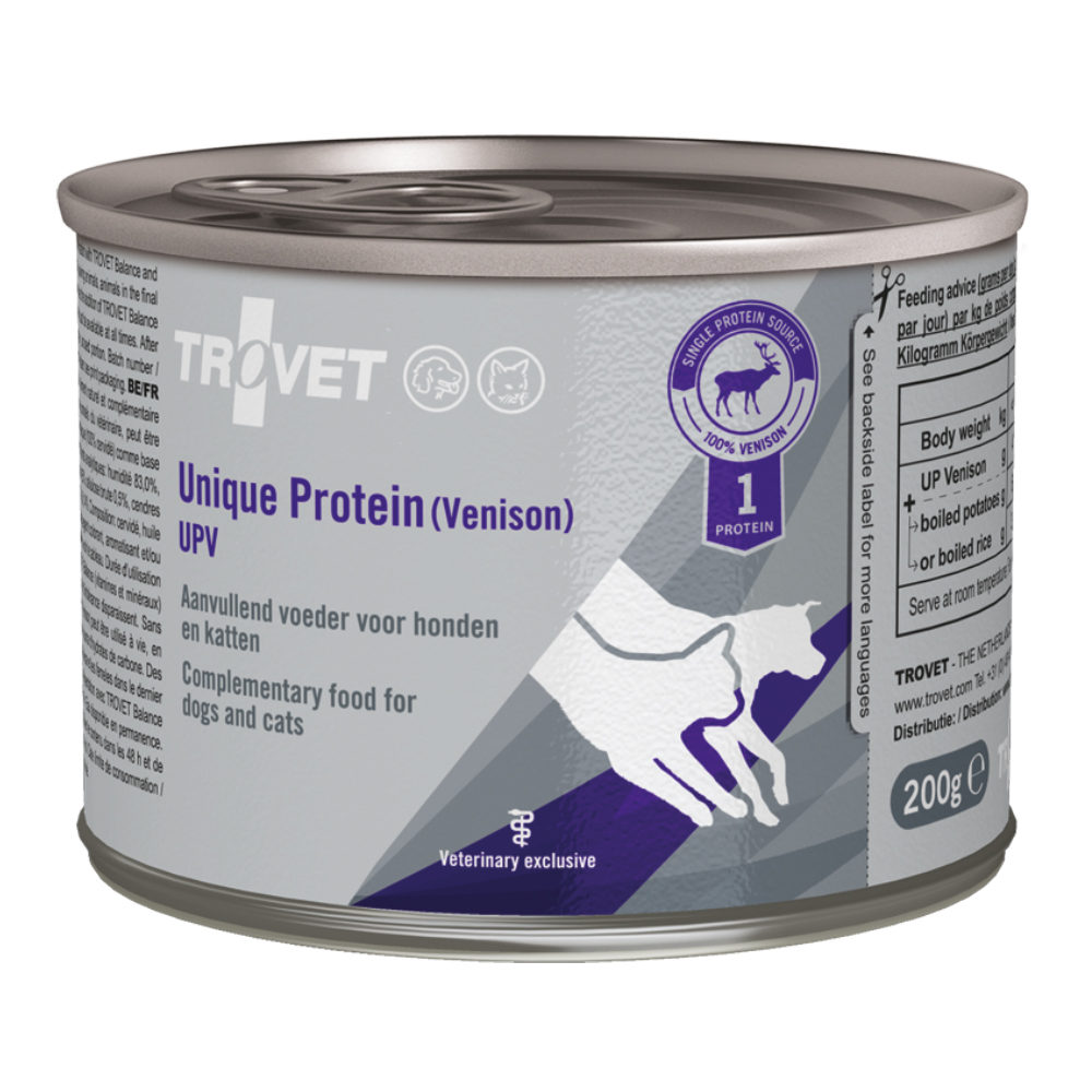 TROVET Unique Protein UPV (Venison) - Hond/Kat