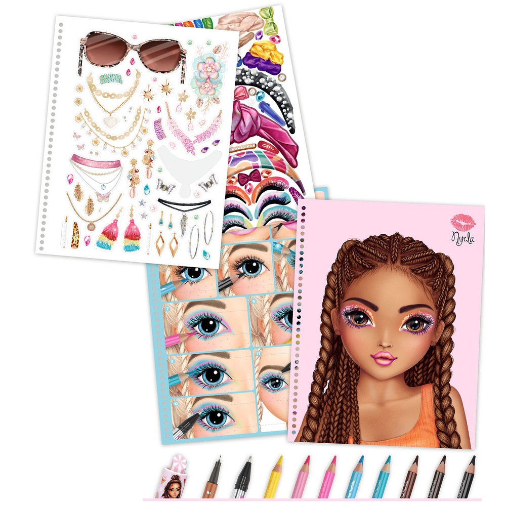 TOPModel: Gestalte dein eigenes Make-up-Malbuch