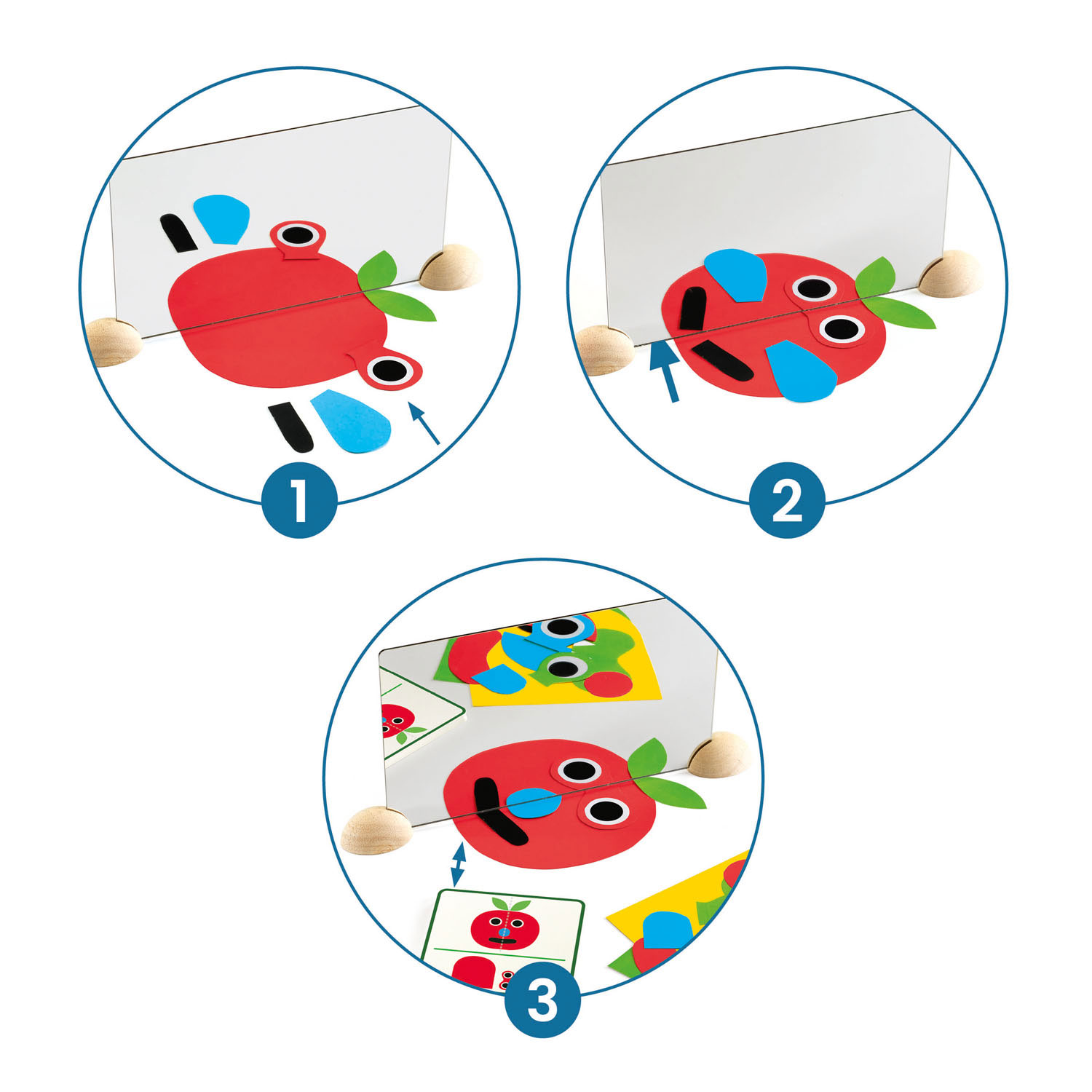 Djeco Ze Mirror Spel - Gezichten