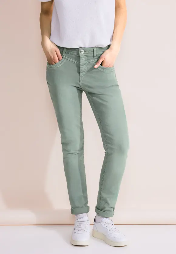 Casual Fit Color Jeans - soft olive washed
