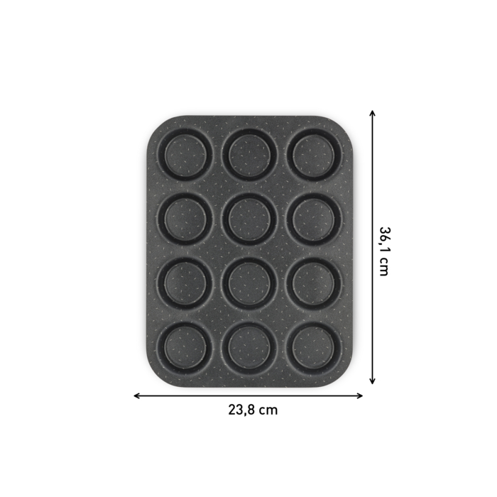 Perfectbake plaque mini-gâteaux 12 trous 30x23cm
