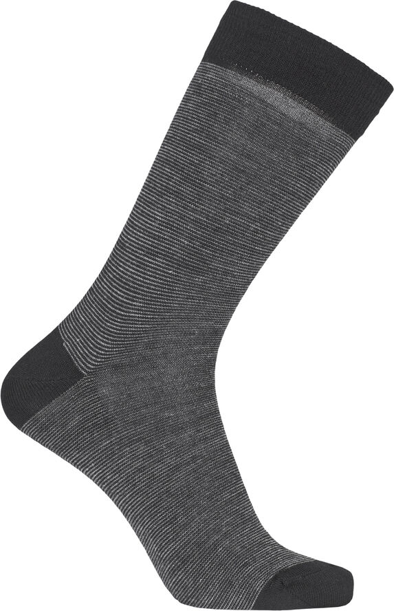 Egtved Egtved socks, cotton/wool twi Sort