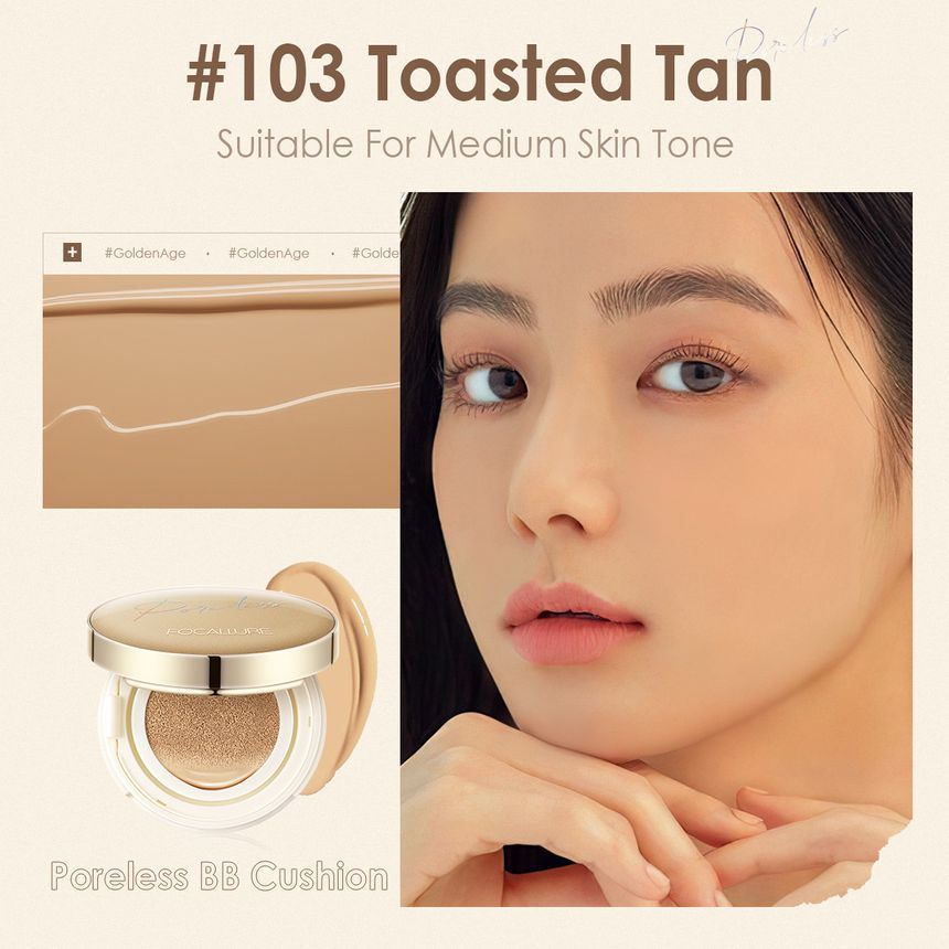 FOCALLURE - Poreless Matte Air Cushion Foundation - 4 kleuren
