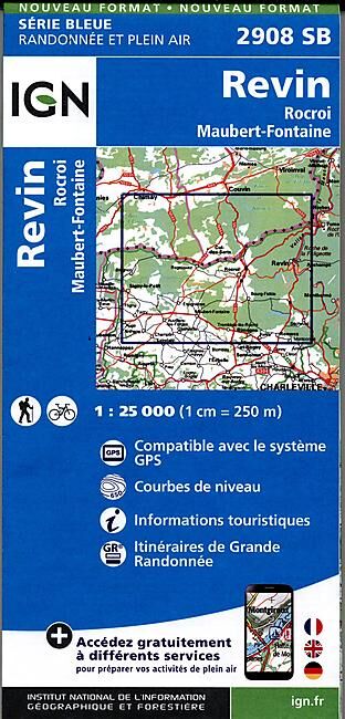 IGN - 2908 SB REVIN 1 25 000