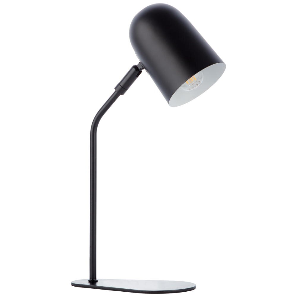 Tong tafellamp in matzwart E14