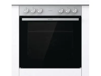 Gorenje Essential BC6715E02XK - Ovn - til indbygning - niche - bredde: 56 cm - dybde: 55 cm - højde: 59 cm - med selv-rengøring - Klasse A - rustfrit stål