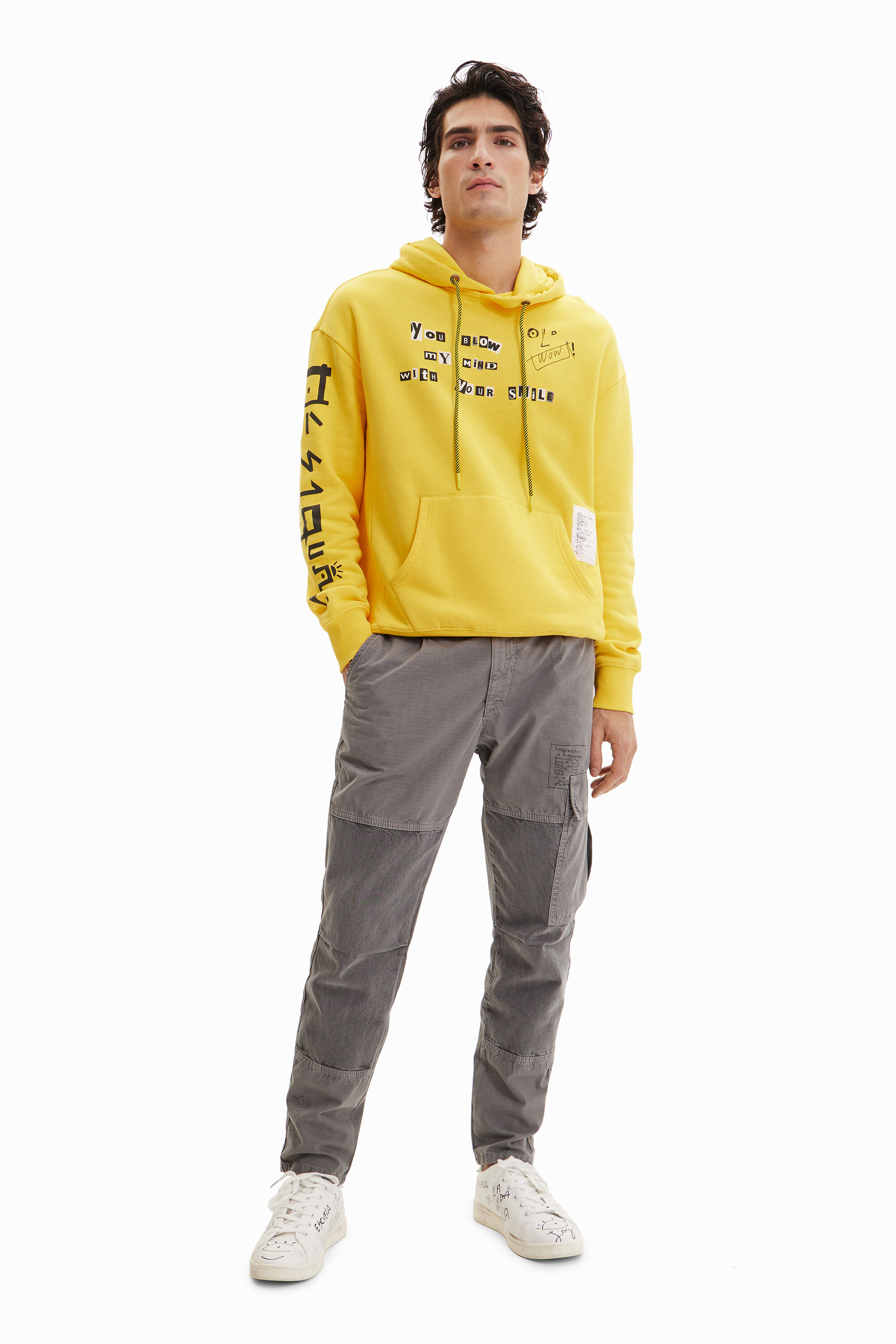 Sweat-shirt capuche messages