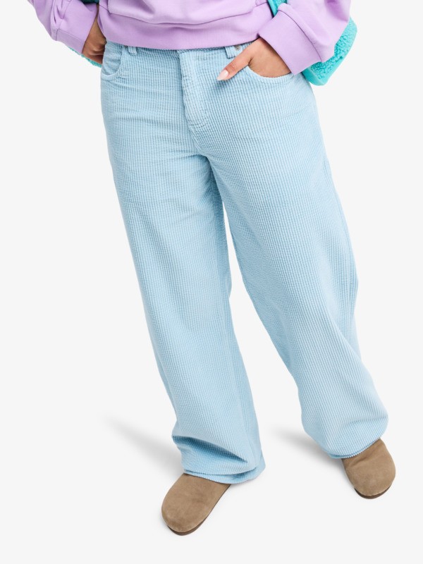 Dawn Patrol Corduroy Pantalon en velours Bleu Femme