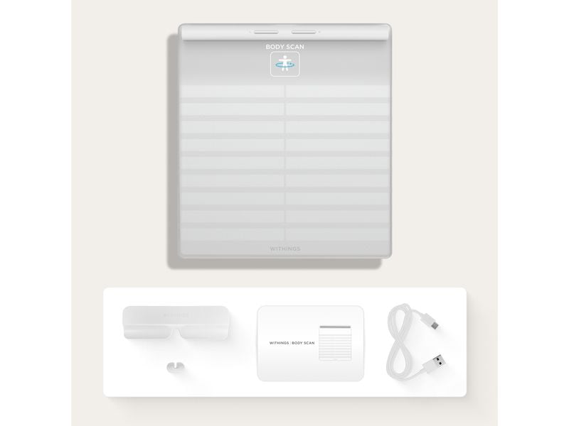 Withings Körperanalysewaage Body Scan Weiss Gesundheitsstation
