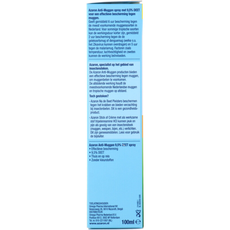 Azaron Anti-muggen 9,5% DEET spray
