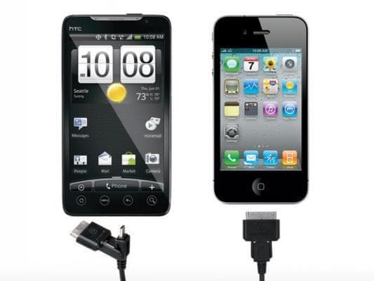 Sleeksync dobbelt ladekabel Micro 30 pin til USB-A 93 cm