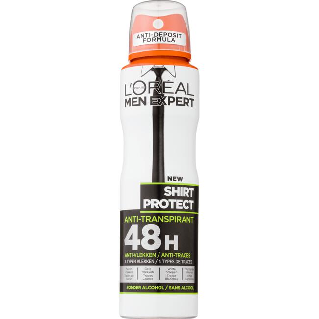 L'Oréal Paris Men Expert Shirt Protect Anti-Marks 100% Deodorant Spray 150 ML