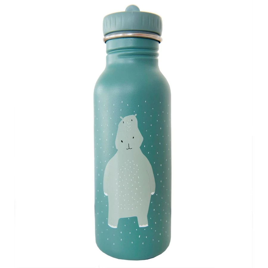 trixie Kids Edelstahl 500 ml -Trinkflasche Mr. Hippo