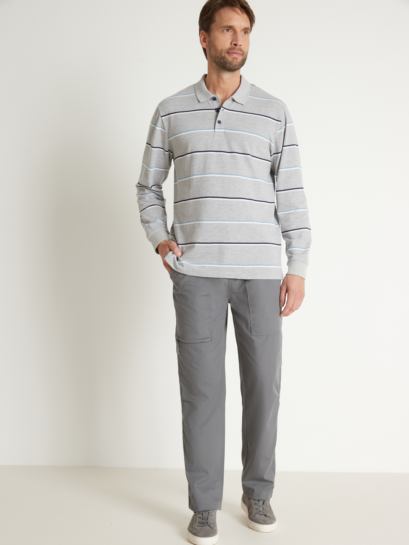 Pantalon multipoches tissu léger