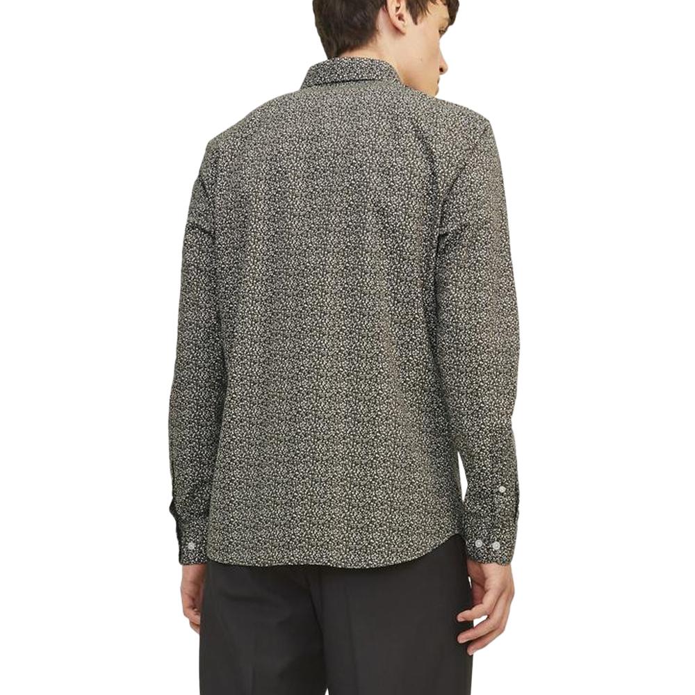 Jack & Jones Chemise Blanche/Kaki Homme Jack & Jones Blablackpool -