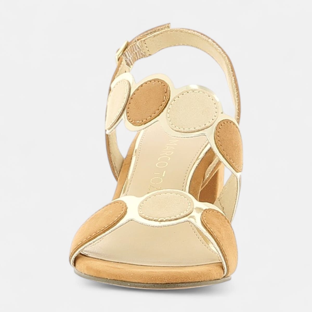 Nu-pieds à talon Femme cognac