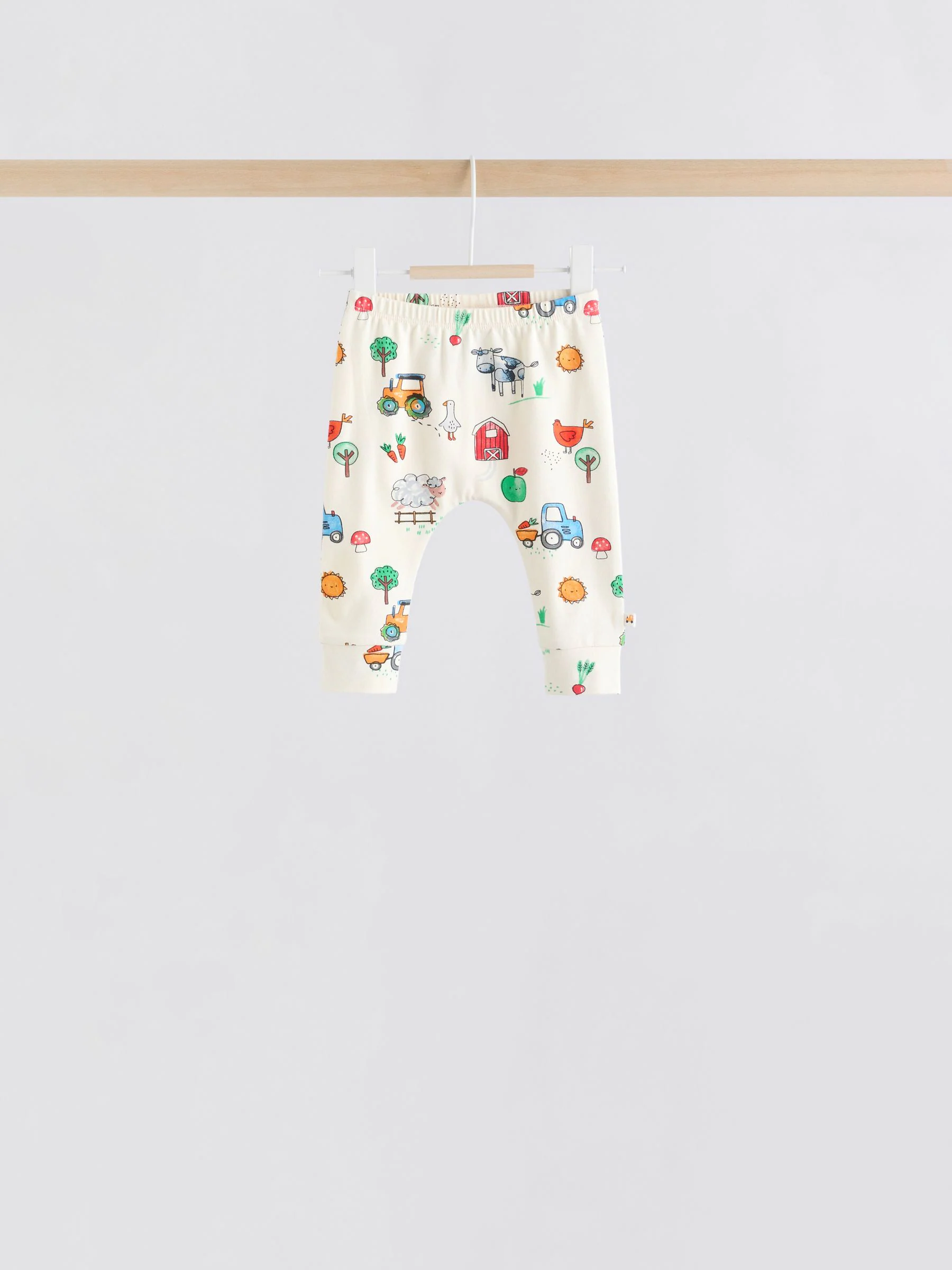 Felgekleurd met boerderijprint - Tops en Leggings 6 -delige babyset (0mnd-3jr)