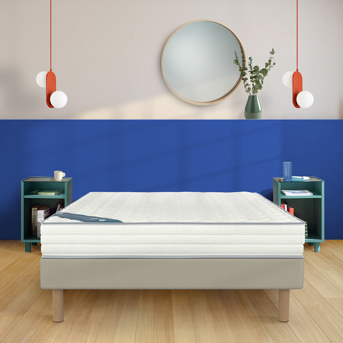 LA REDOUTE INTERIEURS<br>Base de cama resistente ao fogo com 15 ripas flexíveis